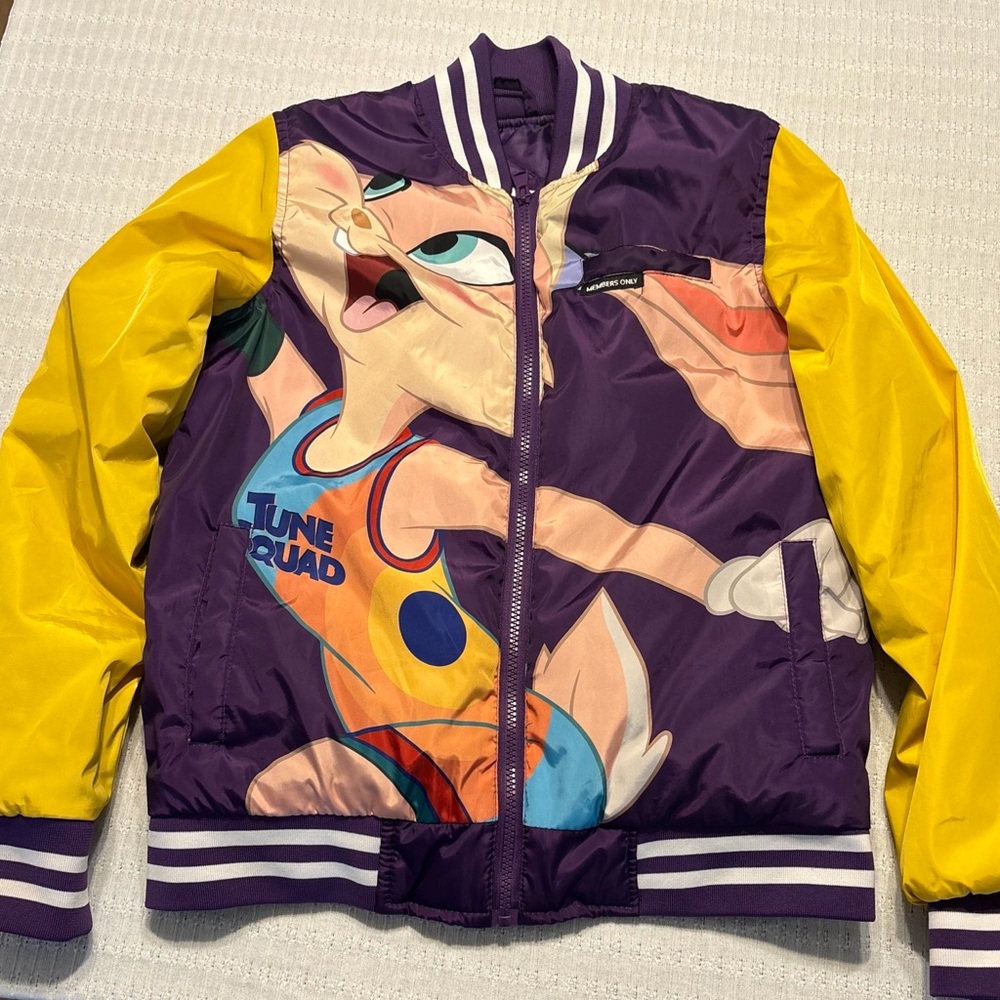 Space Jam members only varsity jacket small